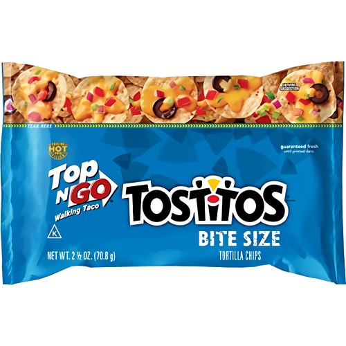 Tostitos Bite Size Walking Taco Tortilla Chips, 2.5 Onzas -- 18 por estuche.