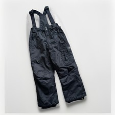 32 degrees Bib Ski Snow Pants Overalls Adjustable Strap Black Youth XS 5/6