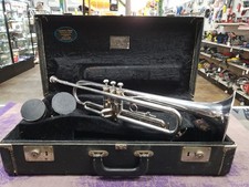 Schilke M1 Trumpet Bb Jazz Trumpet USA SILVER PLATE w/ Bach Mouthpiece and Case!