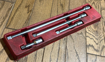   MAC Tools 3  - 15'' Long Socket Extension Set 1/2  DR Ratchet Lot Red Tray