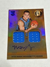 2014-15 Gold Standard Mitch McGary 75/149 Dual Rookie Patch Auto Thunder E1