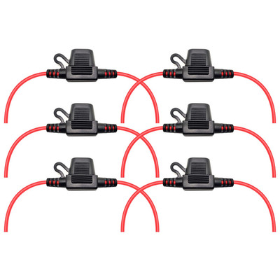 Waterproof MINI Inline Fuse Holder with 16 Gauge AWG Wire 12 Inches Long, Fit fo