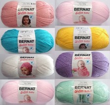 Bernat Softee Baby Yarn, Solid Colors Multiple Color Choice Sold Per Skein