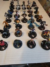 Lot Of 36 Marvel  and DC Heroclix Figures Commons And Uncommons *With Cards*