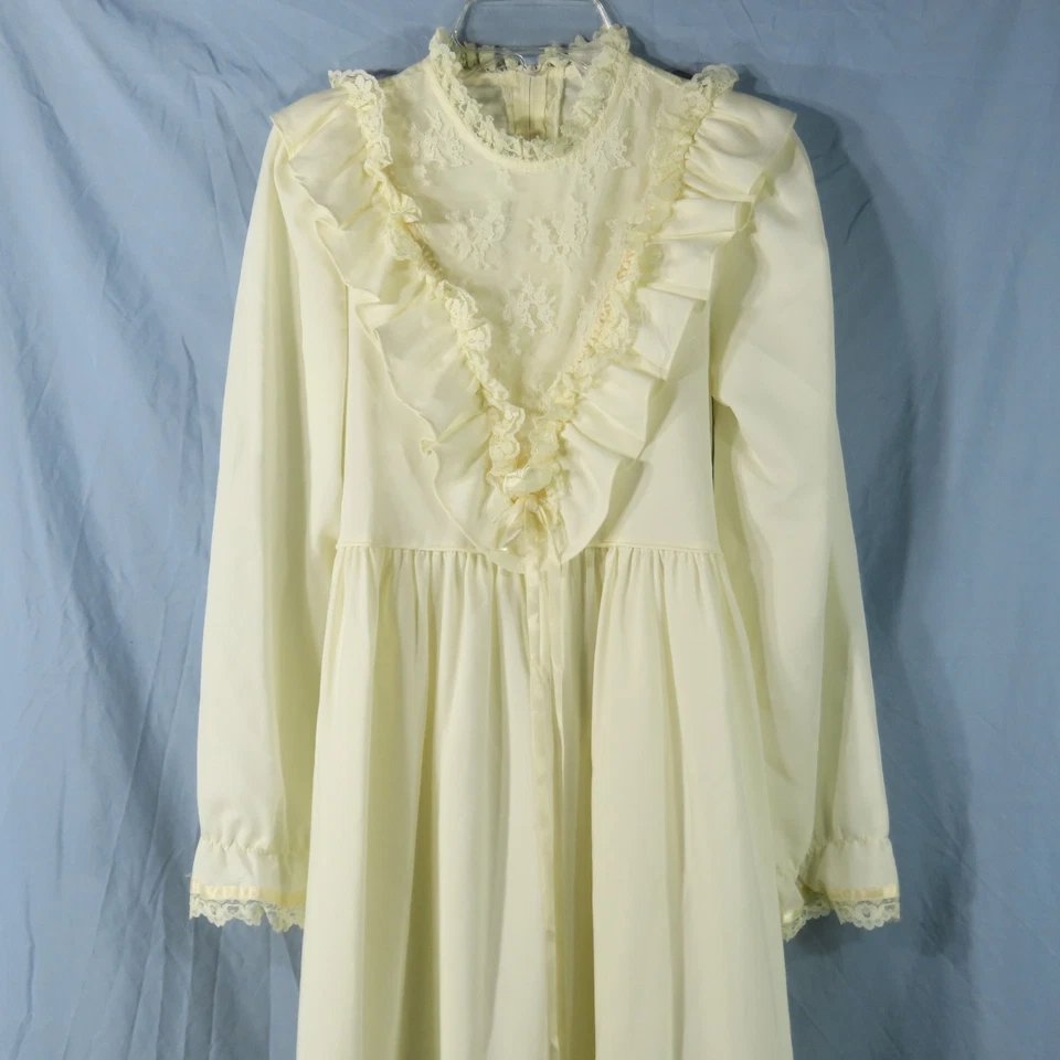 Vestido De Colección Cenicienta Marfil BODA MAXI CABAÑA Volantes y Encaje V-YUGO Niñas 14 Foto 2 de 4