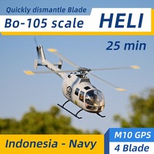FlyWing BO105 RC Hubschrauber 4-Blatt GPS  selbststabilisierend H1 Flugsteuerung