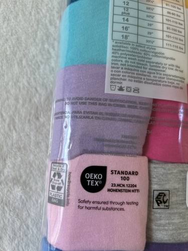 Wonder Nation Girls Assorted Colors Super Soft Panties Briefs 10-Pack Size 6 NWT - Picture 11 of 24