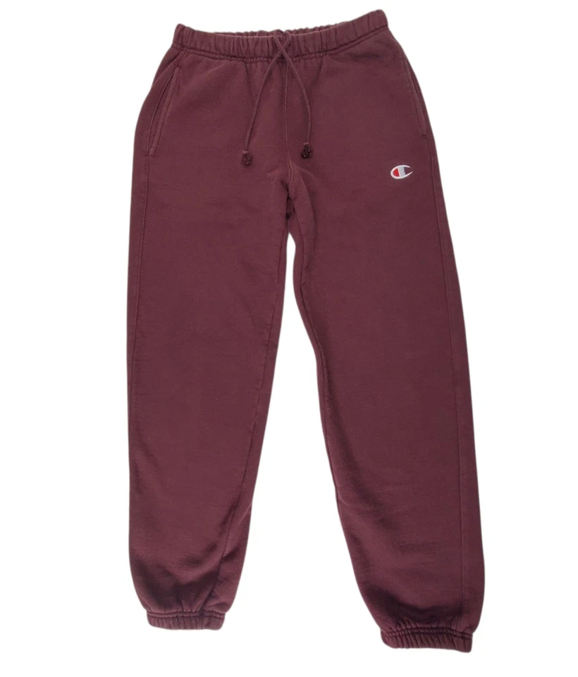 Pantalones deportivos Champion tejido inverso para hombre talla XS granate ropa deportiva Foto 2 de 4