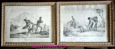 PL205 - 2 LITHOGRAPHIES PREMIER EMPIRE par HORACE VERNET - Photo 1/4