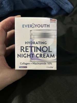 Hydrating Retinol Night Cream Face Moisturizer Collagen Niacinamide anti Wrinkle