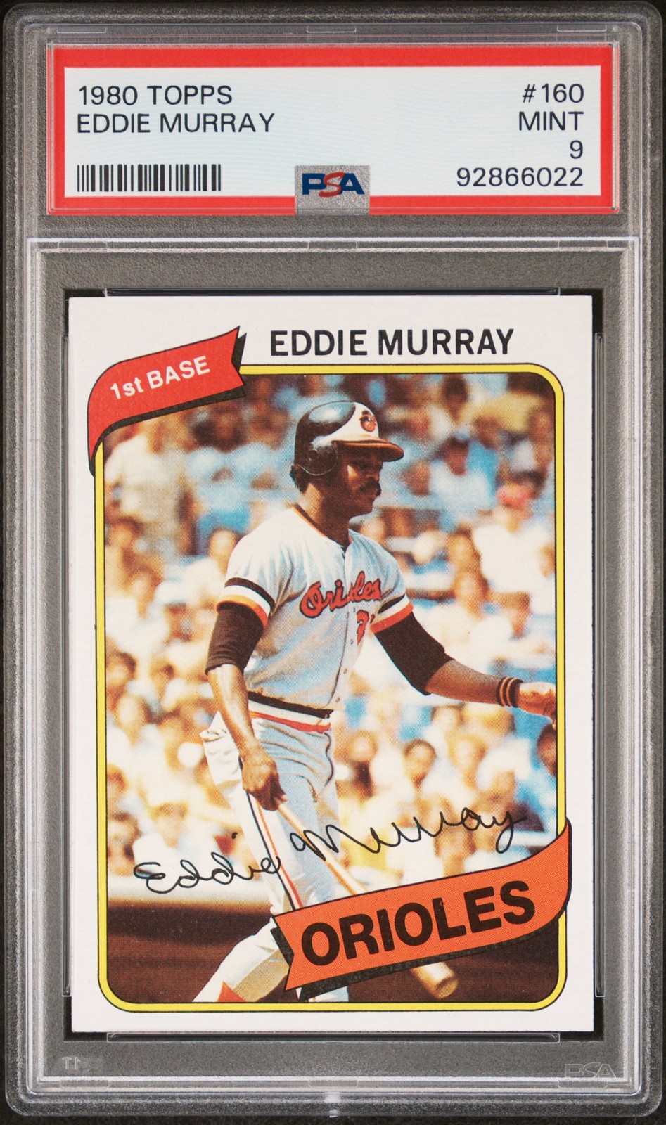 1980 TOPPS #160 EDDIE MURRAY PSA 9