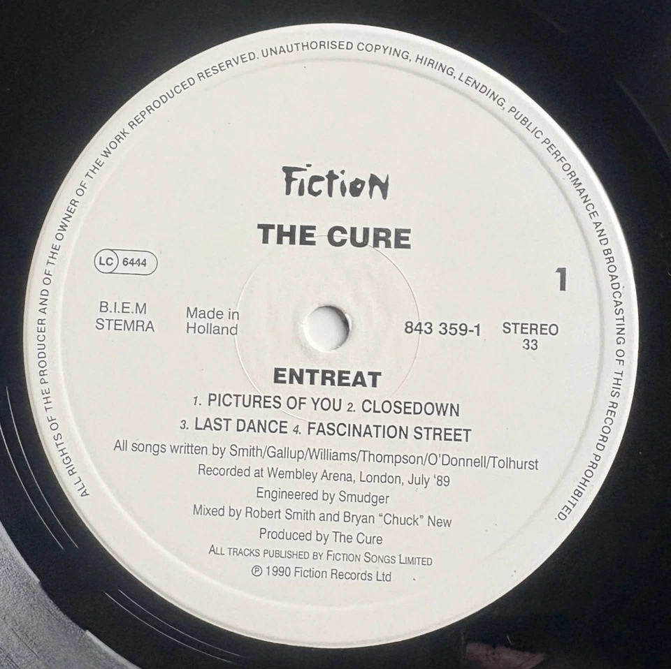The Cure ENTREAT | excellent (L1408) - Bild 3 von 4