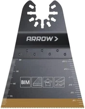 Arrow OSC206-1 Titanium Coated Oscillating Tool Saw Blades for Woodworking, D...
