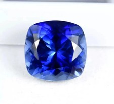 10.23 Ct NATURAL Kashmiri Blue Sapphire Loose Certified SS Gemstone Cushion Cut