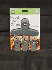 Potato Chip Bag Clips Heavy Duty 4 Pack Food Bag Sealer Dishwasher Safe