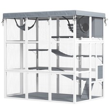 PawHut Outdoor Catio Cat Enclosure for 2-4 Large Cats, 71" Length