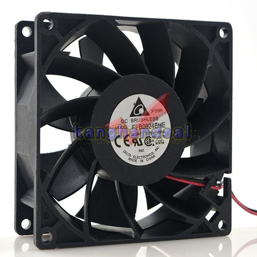 One New Delta FFB0924EHE 9238 24V 0.75A 9CM 2-wire inverter cooling fan - Afbeelding 2 van 5