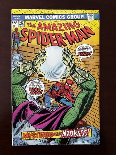Amazing Spider-Man #142 - 1975  *Mysterio Appearance* Romita Cover