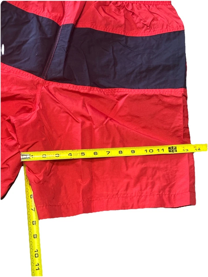 VINTAGE POLO SPORT SHORTS SWIM TRUNKS SIZE L P-1967 P.R.L.C RED - Image 4 of 4