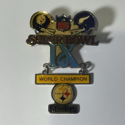Vintage NFL Super Bowl IX Vikings versus Steelers Collectable Pin