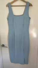 Chancery Adela Dress Womens 14 Pale Blue Pencil Midi Evening Cocktail Formal EUC