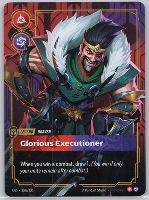 Draven - Glorious Executioner 185/221 Rare Spiritforged NM