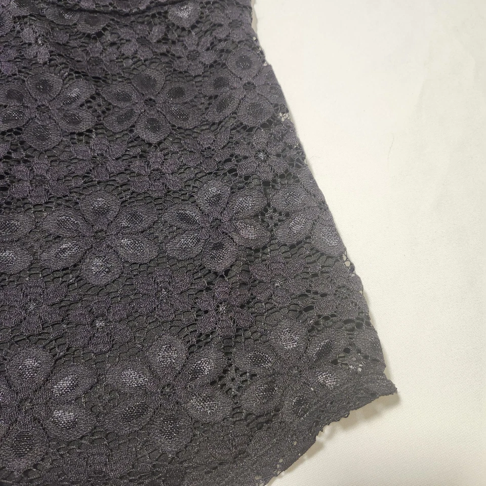 No Boundaries Top Womens XL Black Lace Lined Bow Babydoll Witchy WhimsyGoth Cami - Image 2 of 4