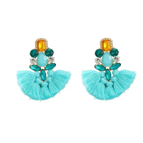 Boho Shimmering Rhinestones Earrings for Women- Perfect - Picture 6 of 12