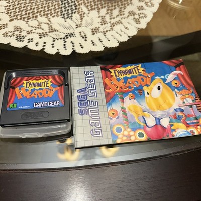 Dynamite Headdy Sega Game Gear Original Manual with game PAL version. 