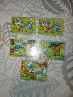 5 x Konvolut Ü Ei Puzzle Ferrero oder andere ? 1996 Schlümpfe & Beipackzettel