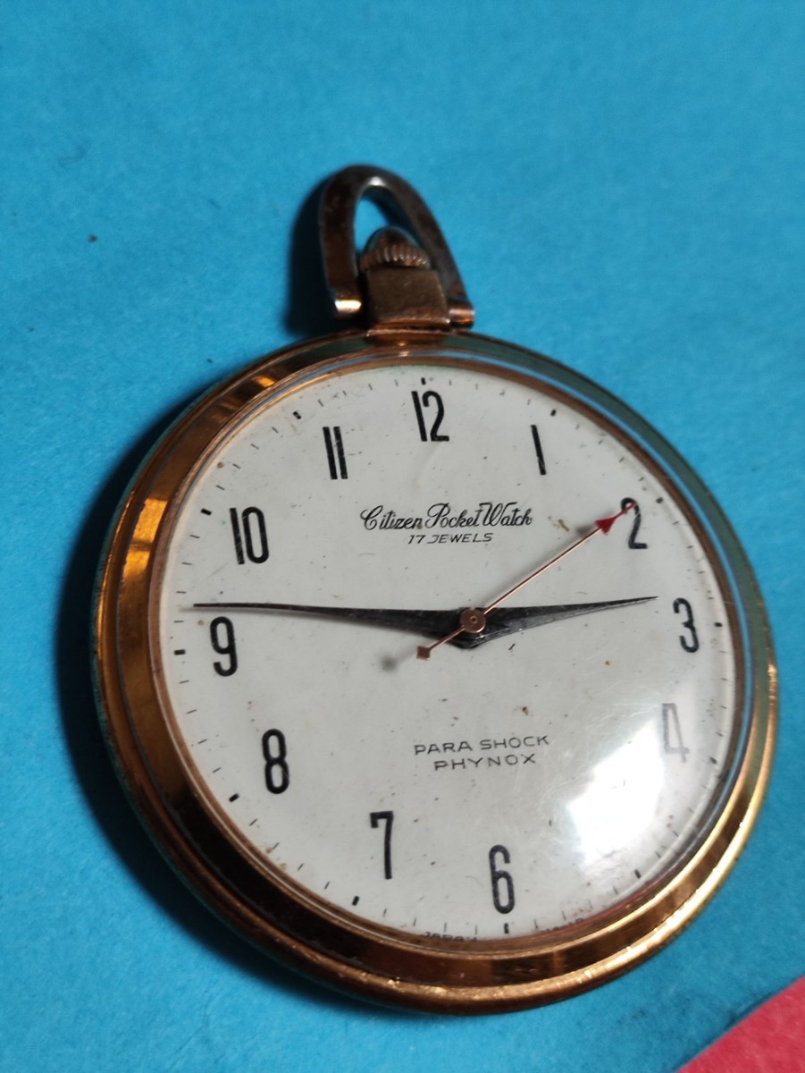 Rare CITIZEN PHYNOX 17 Jewels Mens Japan Pocket Watch _613 | eBay