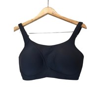 Lululemon Size 36E Black High Support Running Sports Bra Molded Cups