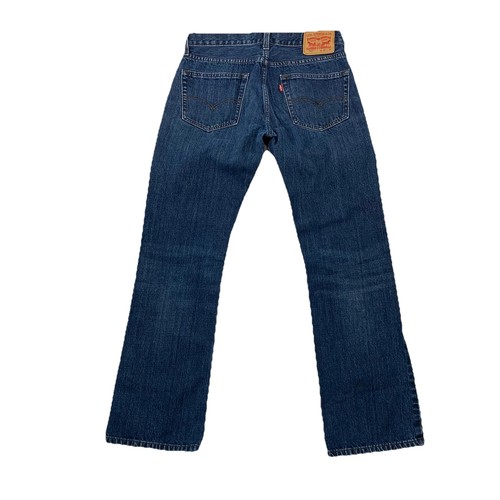 Levis 527 Herren Bootcut Jeans Größe 32 x 32" Schrittlänge Erwachsene blau Denim 46-27
