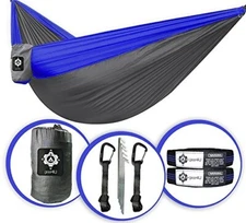 Gear4U Two Person, Double Camping Hammock with 2 Heavy Duty Tree Straps