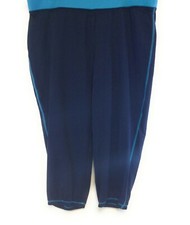Womens Navy Blue Scuba Blue Moret Ultra Gathered Crop Style Workout Pants