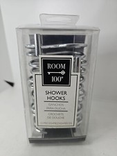 Home Decorative Shower Curtain Hooks Chrome - Set Of 12 - New
