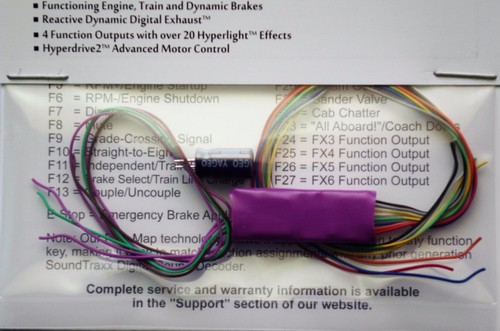 DCC decoder Soundtraxx TSU-1100 Tsunami2 Digital Sound Decoder for EMD Diesels - Picture 2 of 4