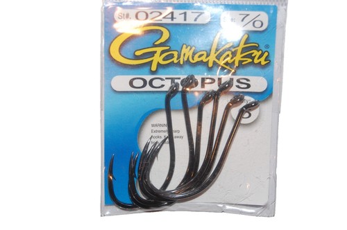 Hameçon Gamakatsu Octopus Circle Offset Point 1/0 - 4X Strong - Lot De 6