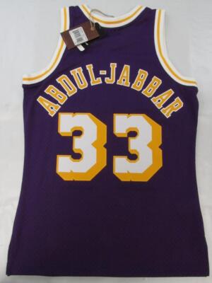 1983-84 Kareem Abdul-Jabbar #33 Lakers Mens Mitchell & Ness