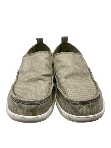 Crocs Men's Walu 11270 Canvas Slip-on Comfort Loafers Beige Shoes Size 9 EUC - Picture 5 of 10