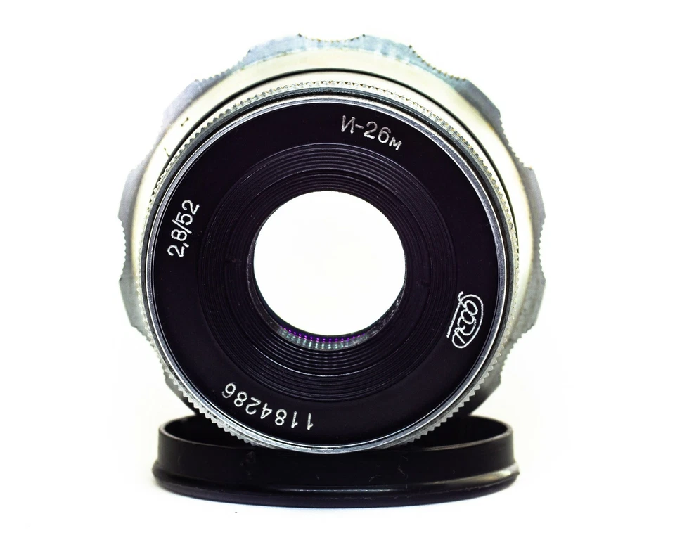 INDUSTAR - 26m  Soviet Lens 52mm f/2.8 copy Leica  mount m39  Zorki FED RF - Image 4 of 4