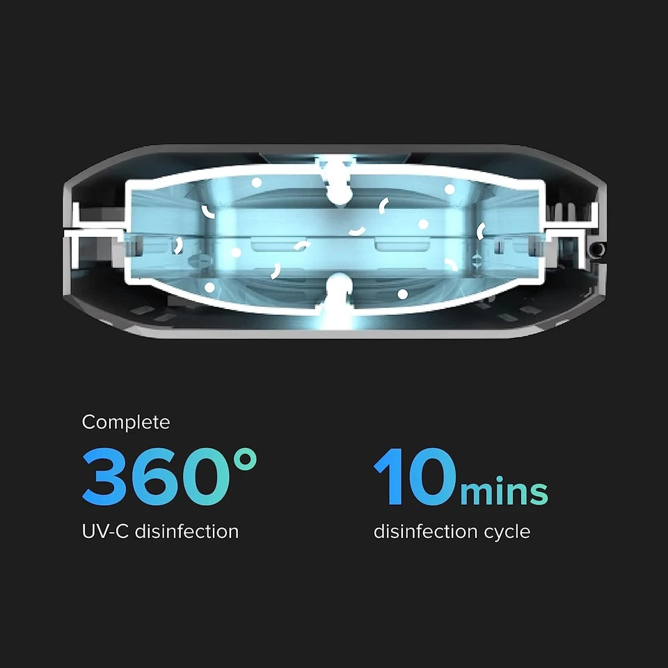 Caja desinfectante de luz UV básica para teléfono celular PhoneSoap (negro) Foto 3 de 4