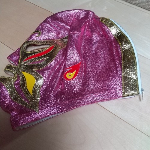Mil Mascaras Match Mask Puebla Over-mask Mexican Pro Wrestling Pink Used - Picture 2 of 3