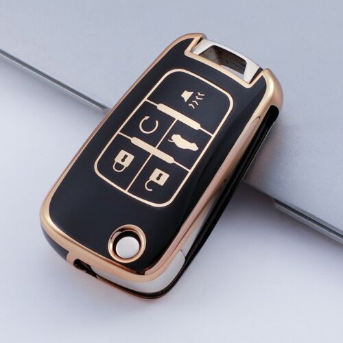 5 Button Car Remote Key Fob Cover Case TPU For Chevrolet Cruze Equinox 2010-2019 - Foto 6 di 15