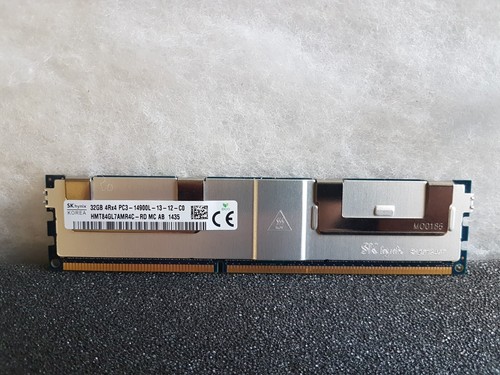 HP SK Hynix 32GB PC3 14900L 1Gx4 CL13 DIMM MEMORY HMT84GL7AMR4C-RD - 712384-581 - Picture 1 of 6