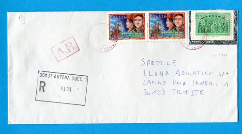 1992  MANIFESTAZIONI COLOMBIANE £.3000 (Sass.2009)  + COLOMBO/VESPUCCI  (264961) - Picture 1 of 2