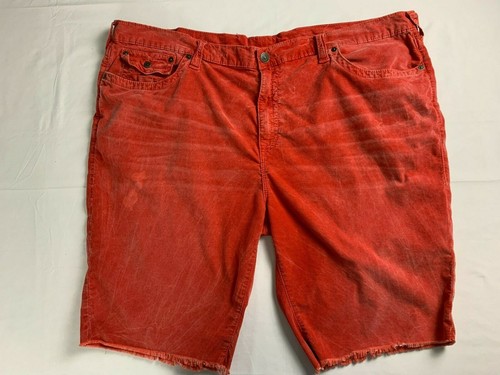 Red Cut Off Corduroy Ricky Shorts 52 