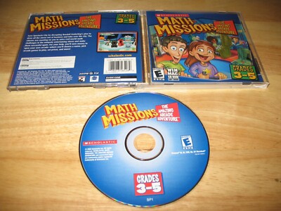 Math Missions The Amazing Arcade Adventure Grades 3-5 PC/Mac CD-ROM Scholastic