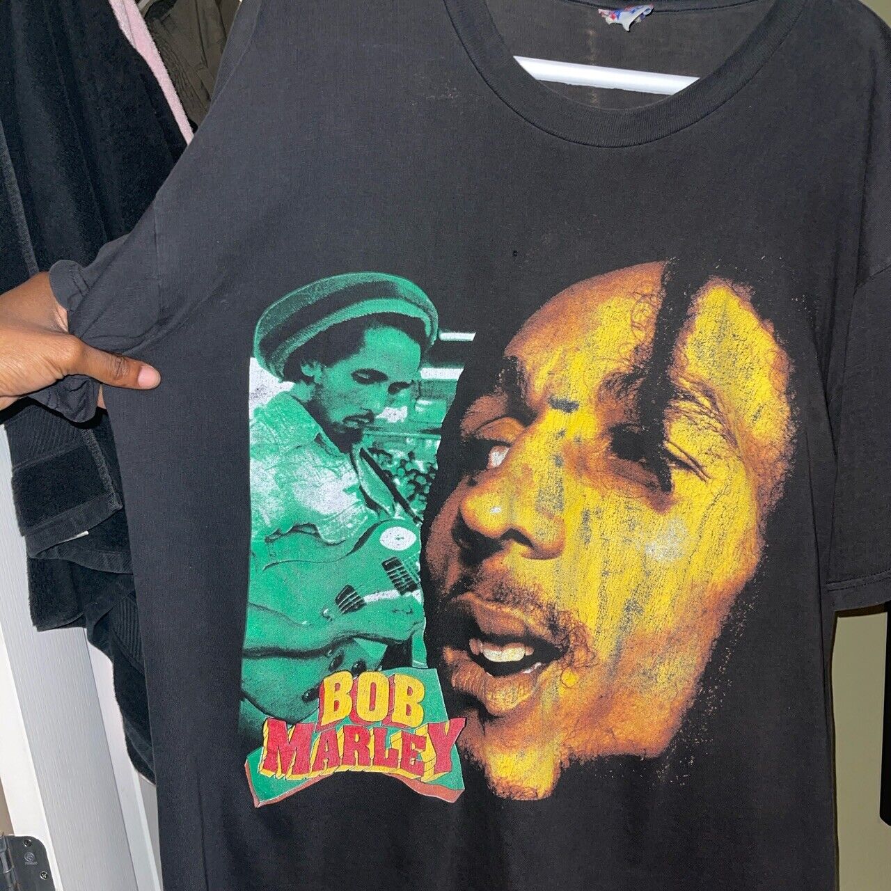 Bob Marley vintage No Woman  No cry rap tee - image 5