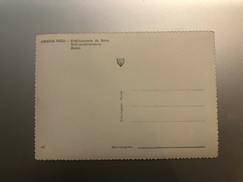 Postkarte Genua Pegli Einrichtungen Bade- Wickelkombination Nicht Reiste 55 - Bild 2 von 2